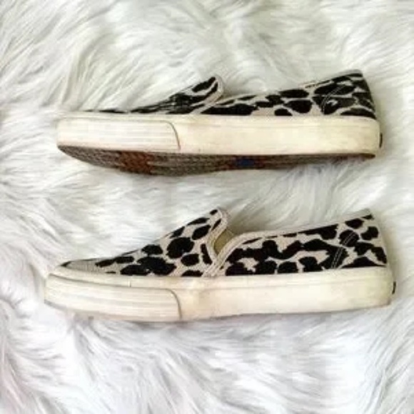 Keds Double Decker Animal Print Leopard Canvas Slip-On Sneakers – Size 7 - Picture 3 of 13